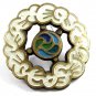 Starship Earth Enameled Belt Buckle by Ecology Designs Israel 093014