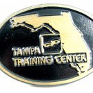 GP or CP Tampa Training Center Solid Brass Belt Buckle by Dyna Buckle 72214