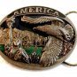 1985 C&J America Statue of Liberty & Eagle Belt Buckle 01012013dj