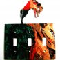 Rodeo Cowboy Broncho Busting Triple Light Switch Plate Steel Images USA 51315