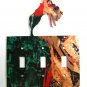Rodeo Cowboy Broncho Busting Triple Light Switch Plate Steel Images USA 51315