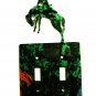 Cowboy Rodeo Broncho Busting Double Light Switch Plate Steel Images USA 51315