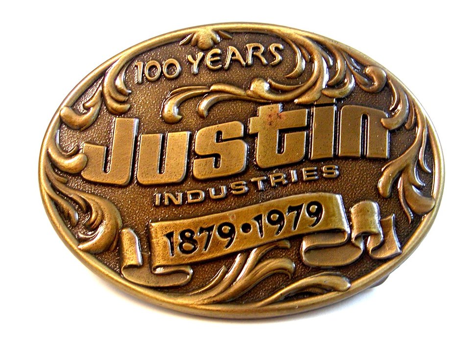 100 Years Justin Industries 1879 - 1979 Limited Edition Belt Buckle