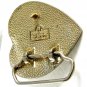 Western Heart With Rose Belt Buckle Made In USA 82814