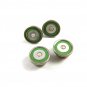 Deco Silvertone Mother Pearl Green Cufflinks Bear Wilde KUM-A-PART 102714v