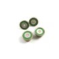 Deco Silvertone Mother Pearl Green Cufflinks Bear Wilde KUM-A-PART 102714v
