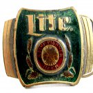 1980 Lite Pilsner Beer Belt Buckle by Great American Buckle Co