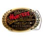 1981 Old Hunters Never Die They Just Stay Loaded Brass Belt Buckle
