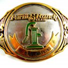 Houston Farm & Ranch Club Belt Dr. Bill Watkins Buckle By ADM 61914
