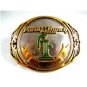 Houston Farm & Ranch Club Belt Dr. Bill Watkins Buckle By ADM 61914