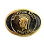 1978 Manticoke Area Trojans Brass Belt Buckle by BTS Made USA 092914