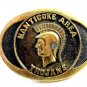 1978 Manticoke Area Trojans Brass Belt Buckle by BTS Made USA 092914
