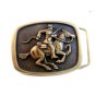 1978 Pony Express ? Man on Horse w/ Rifle Belt Buckle by BTS