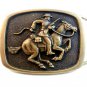 1978 Pony Express ? Man on Horse w/ Rifle Belt Buckle by BTS
