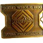 Going Whole Hog Feed Rite Brass Belt Buckle by Pembina Promotions 82114