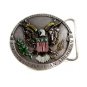 1981 Bergamont Proud To Be An American Enameled Belt Buckle 62514