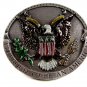 1981 Bergamont Proud To Be An American Enameled Belt Buckle 62514