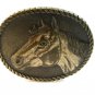 1981 Horse Head Western Cowboy Belt Buckle Signed Jason ADM