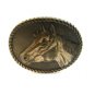 1981 Horse Head Western Cowboy Belt Buckle Signed Jason ADM