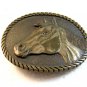1981 Horse Head Western Cowboy Belt Buckle Signed Jason ADM