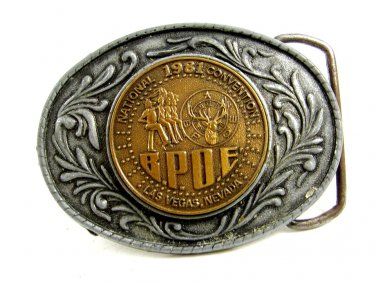 1981 B.P.O.E. Elks Las Vegas National Convention Belt Buckle #102213
