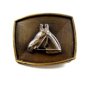 Western Cowboy Horse Belt Buckle