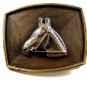 Western Cowboy Horse Belt Buckle