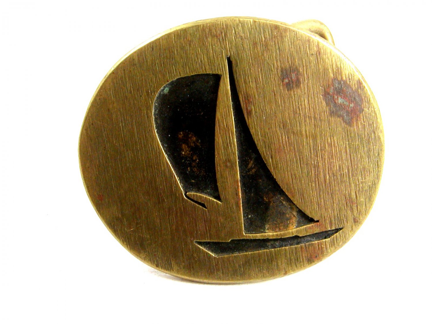 Brass Sail Boat Belt Buckle by BD 8614