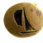 Brass Sail Boat Belt Buckle by BD 8614