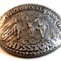 1989 Hesston National Finals Rodeo Steer Roping Belt Buckle