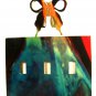 Butterfly Triple Light Switch Plate by Steel Images Made In USA 51515