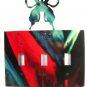 Butterfly Triple Light Switch Plate by Steel Images Made In USA 51515