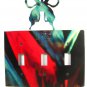 Butterfly Triple Light Switch Plate by Steel Images Made In USA 51515