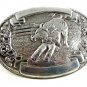 Western Rodeo Cowboy Bull Wrestling Belt Buckle Made in USA