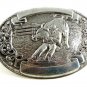 Western Rodeo Cowboy Bull Wrestling Belt Buckle Made in USA