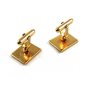 Classy Goldtone Cufflinks Unmarked 81814
