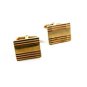 Classy Goldtone Cufflinks Unmarked 81814