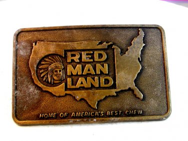 Red Man Land Belt Buckle 72714