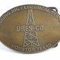 DRES-CO Houston Texas Drilling Rig Electrical System Belt Buckle Unmarked