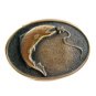 1978 Bass ? Fish Solid Brass Belt Buckle by BTS Made in USA