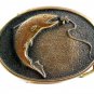 1978 Bass ? Fish Solid Brass Belt Buckle by BTS Made in USA