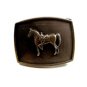 Western Cowboy Horse & Saddle Belt Buckle