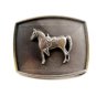 Western Cowboy Horse & Saddle Belt Buckle