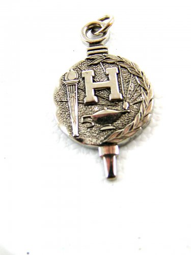 Initial Letter H College University Charm / Pendant / Key 52714 Not Marked