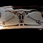 Longhorn belt buckle with various branding