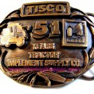 1988 Tisco Tractor Implement Supply Co. Brass Belt Buckle Limited Edition