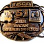1988 Tisco Tractor Implement Supply Co. Brass Belt Buckle Limited Edition