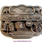 1987 Commemorative LImited Edition Mississippi Farmer Belt Buckle