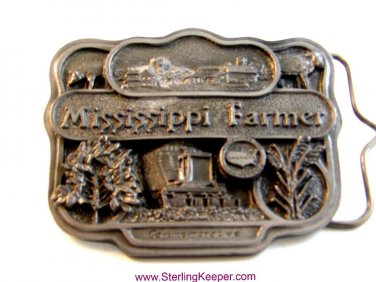 1987 Commemorative LImited Edition Mississippi Farmer Belt Buckle