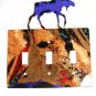 Moose Triple Light Switch Plate by Steel Images Made In USA 6215qq